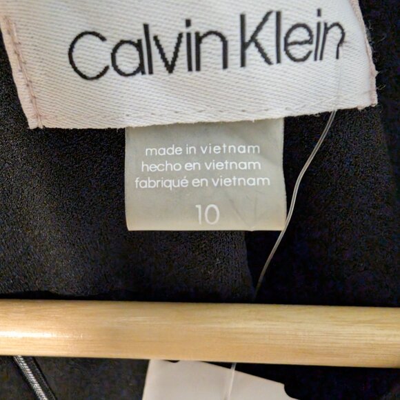 Women's Calvin Klein Black Mini Dress - Size 10, Christmas Gatherings New Year's - Picture 6 of 9